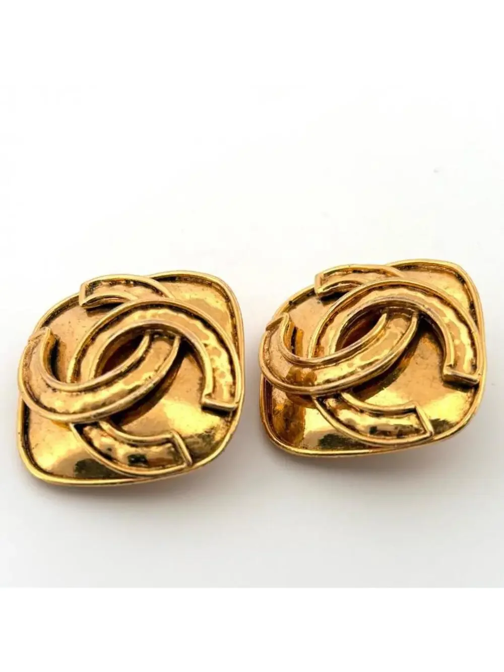 Chanel Cc Logo Clip-On Earrings Metal #247072C61B
